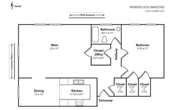 Primero Piso Maestro floor plan